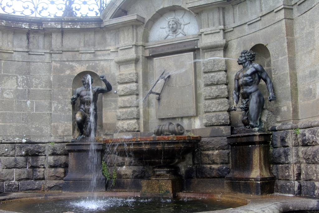 Fountain with a Sundial